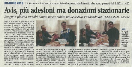 Assemblea Annuale - Giornale di Desio - AVIS COMUNALE DESIO